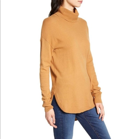 Chelsea 28 Turtleneck Tunic Sweater in Tan Dale Size XL NWT - Picture 2 of 8